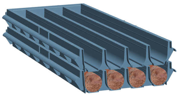 Stacked Discoverer Trays