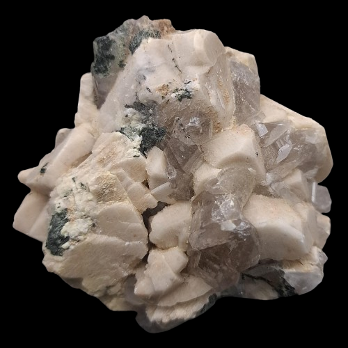 Feldspar Crystals with Smokey Quartz