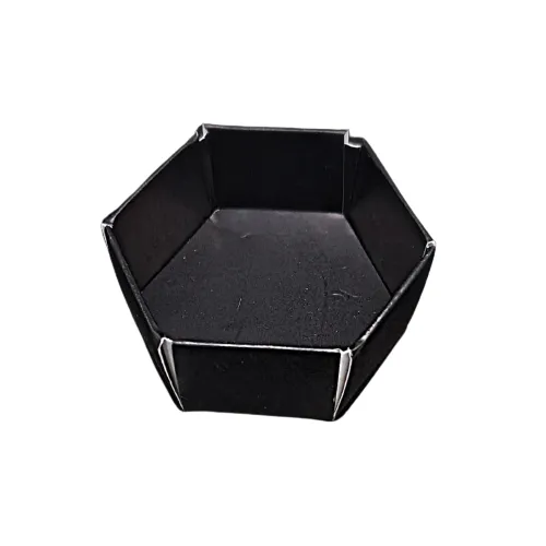 Black Hexagonal Card Trays
