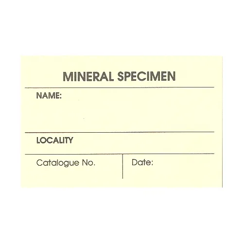 Mineral Specimen Cards (25 cards)