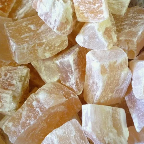 Gypsum Satin Spar - Orange (1kg)