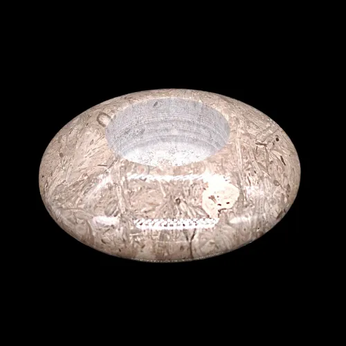Nummulitic Limestone Tea Light Holder